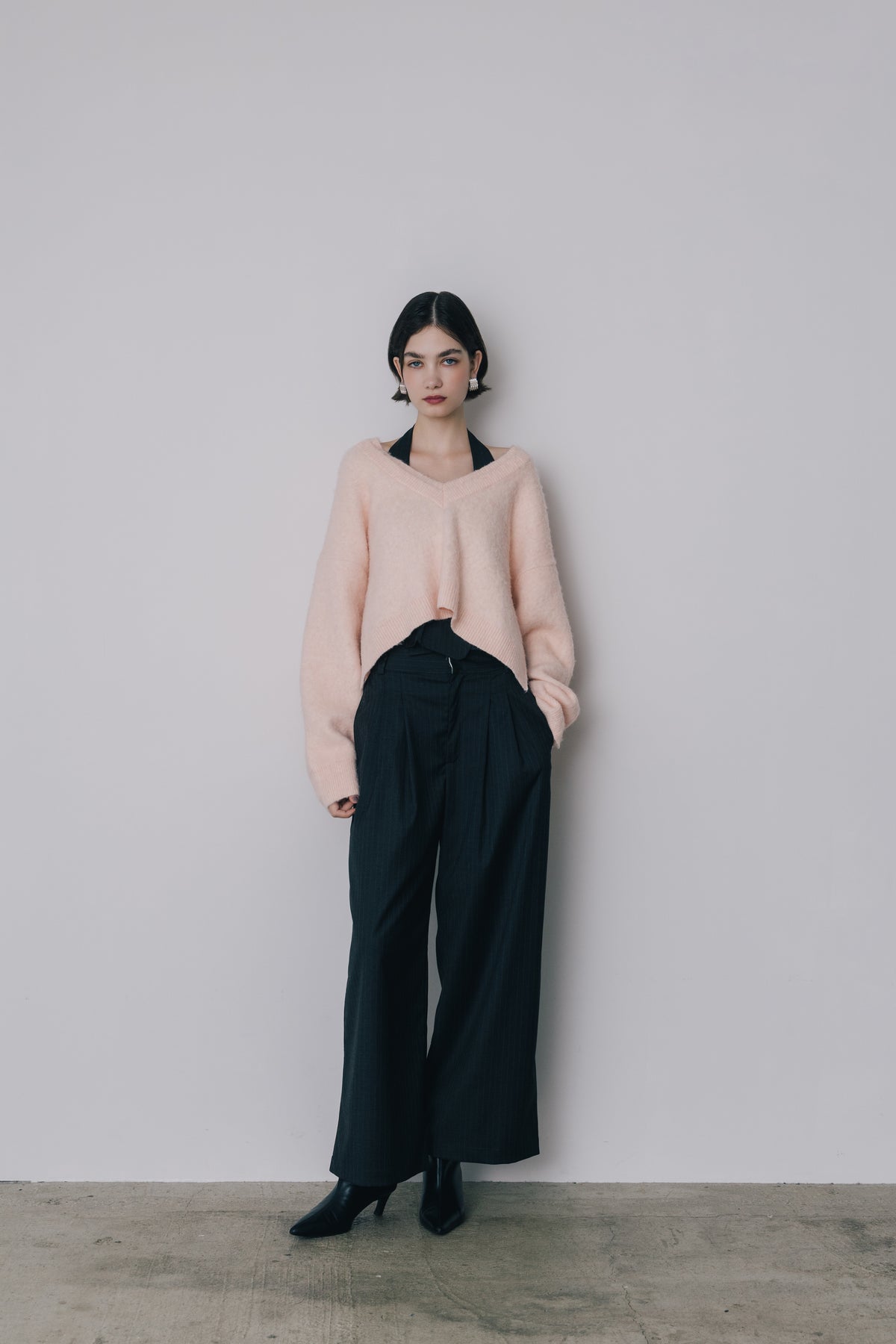 【先行】Shaggy V-Neck Knit ※11月上旬配送予定