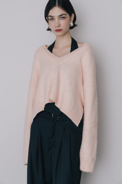 【先行】Shaggy V-Neck Knit ※11月上旬配送予定