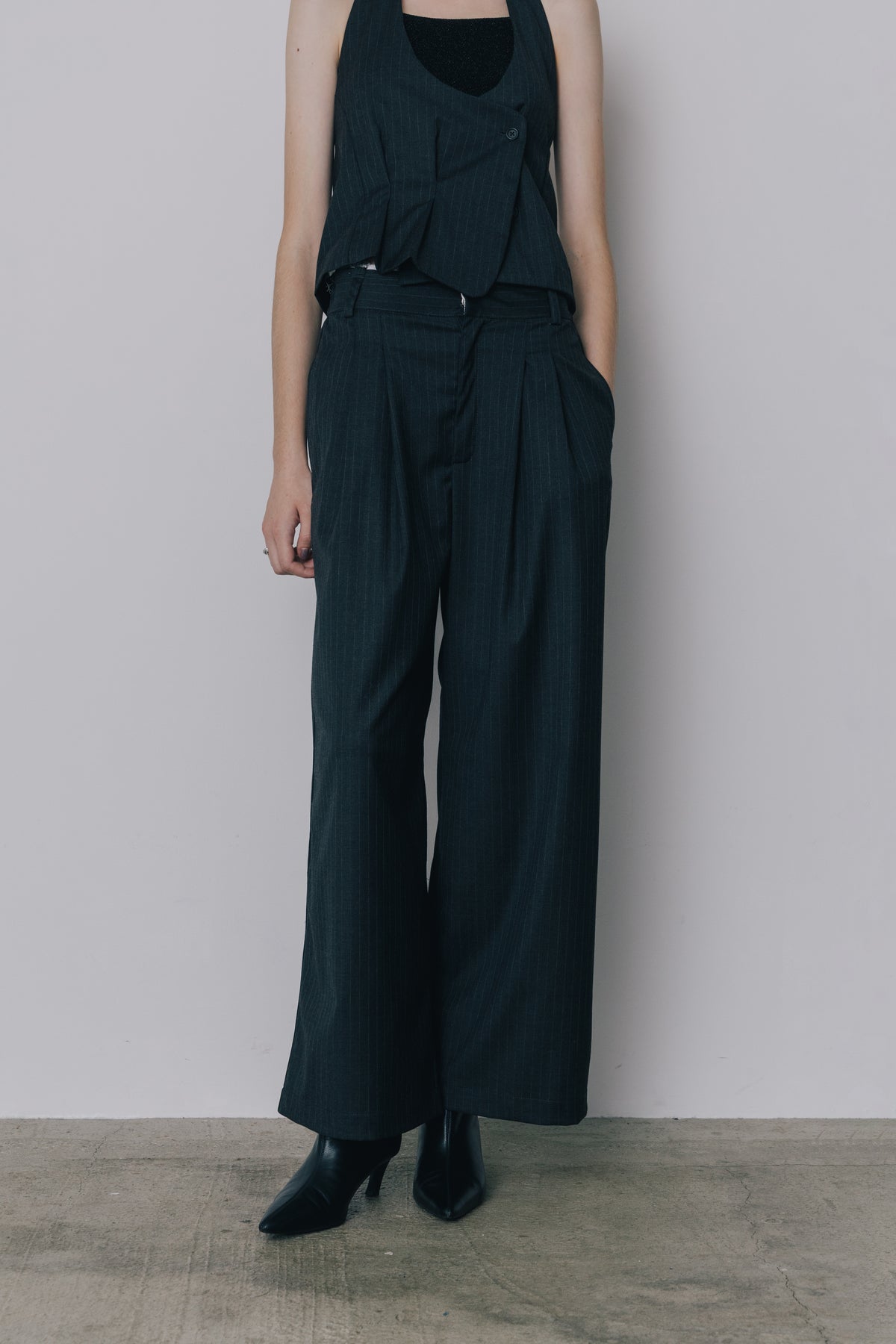 Wide Stripe Slacks