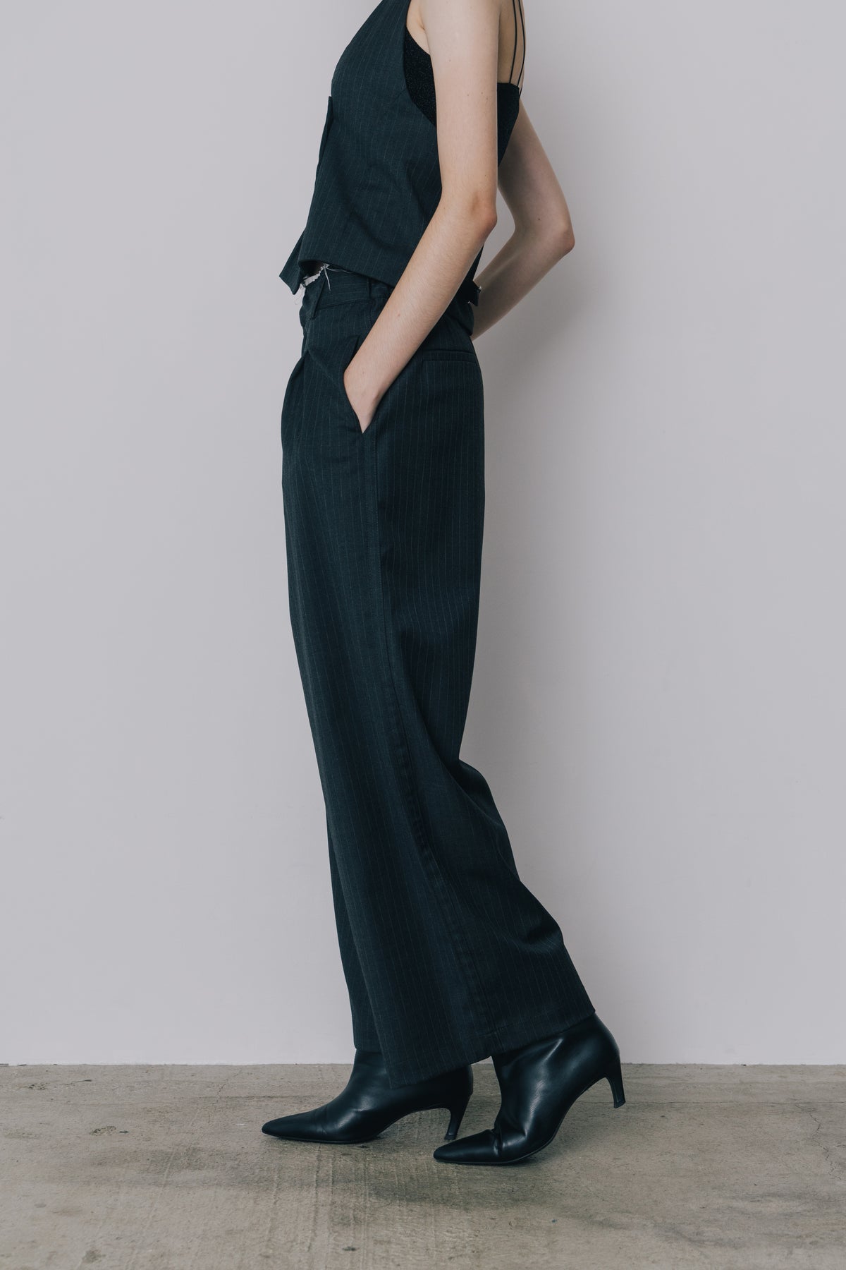 Wide Stripe Slacks