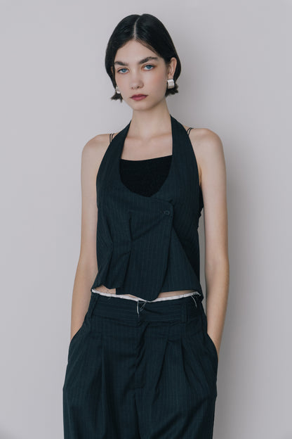 Deformed Stripe Bustier