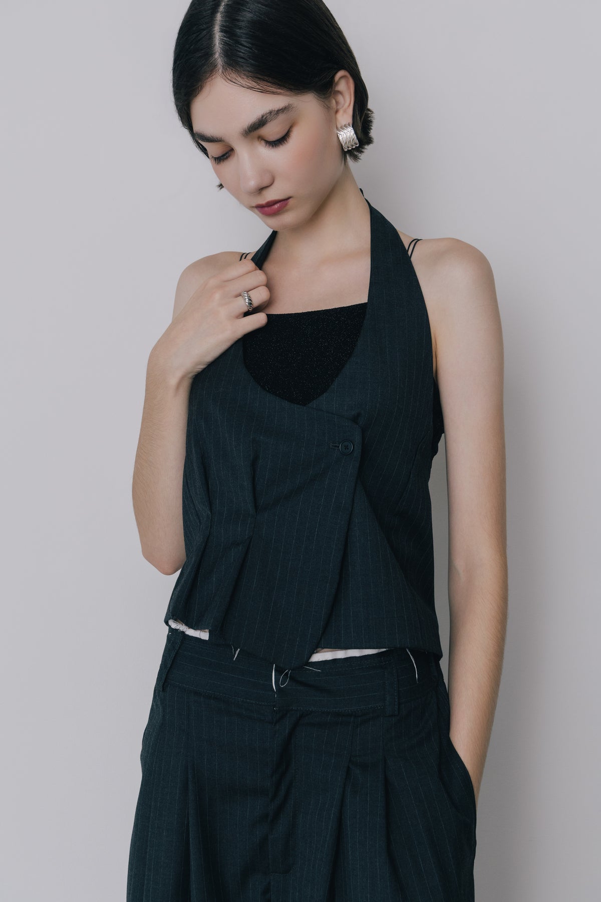 Deformed Stripe Bustier