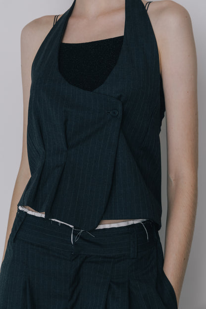 Deformed Stripe Bustier