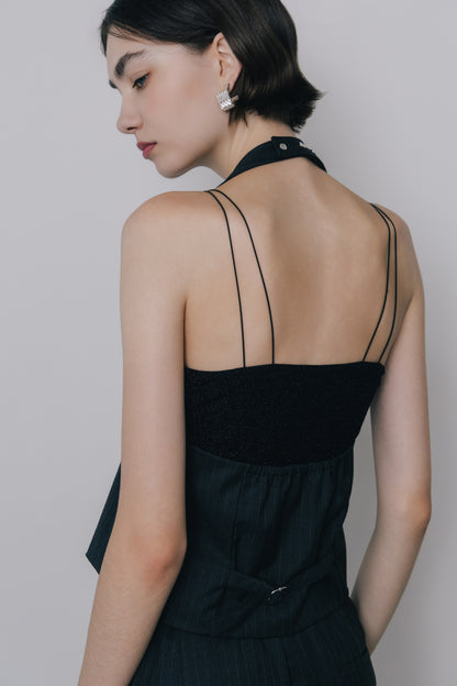 Deformed Stripe Bustier