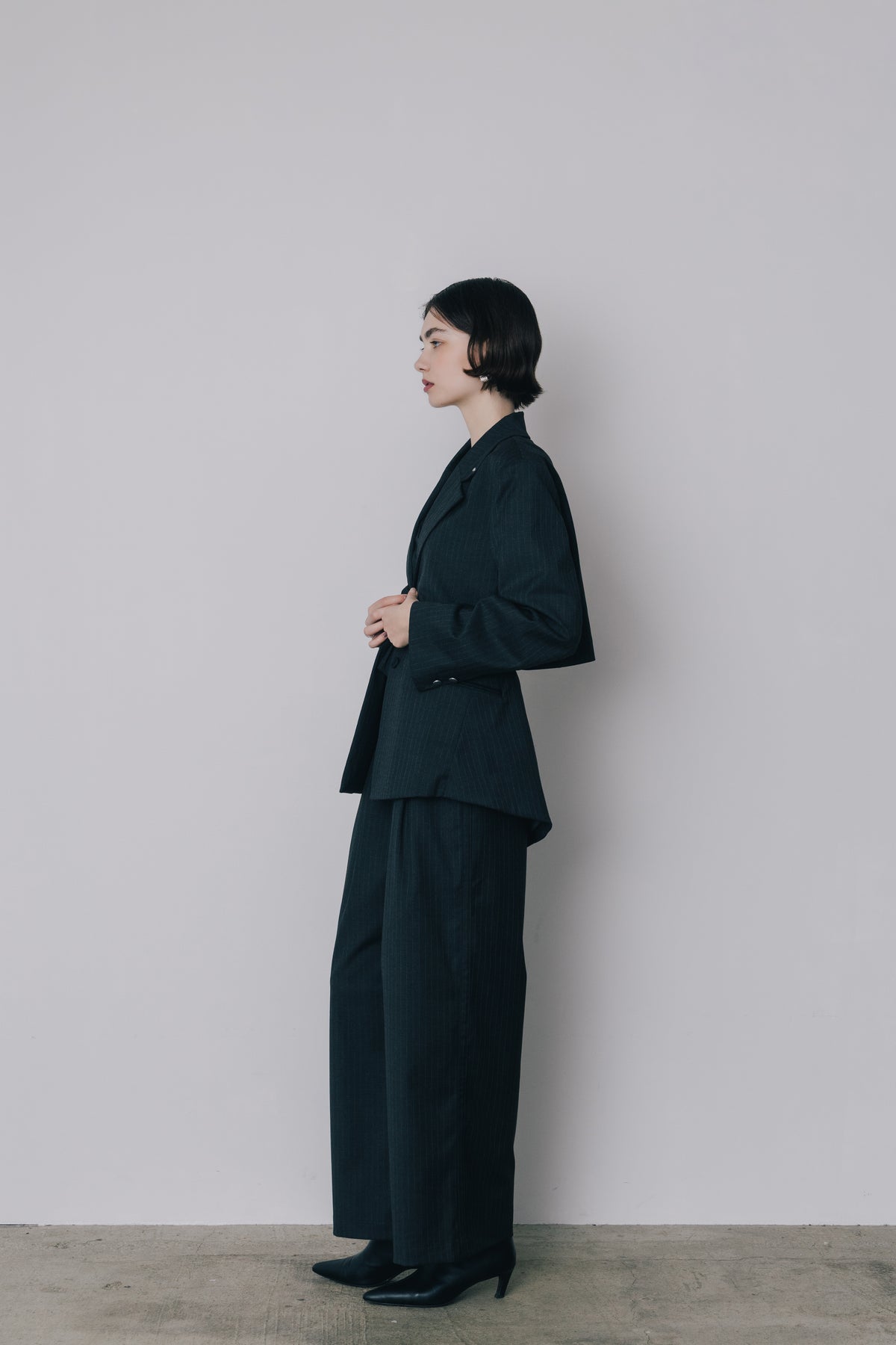 Back Open Stripe Jacket