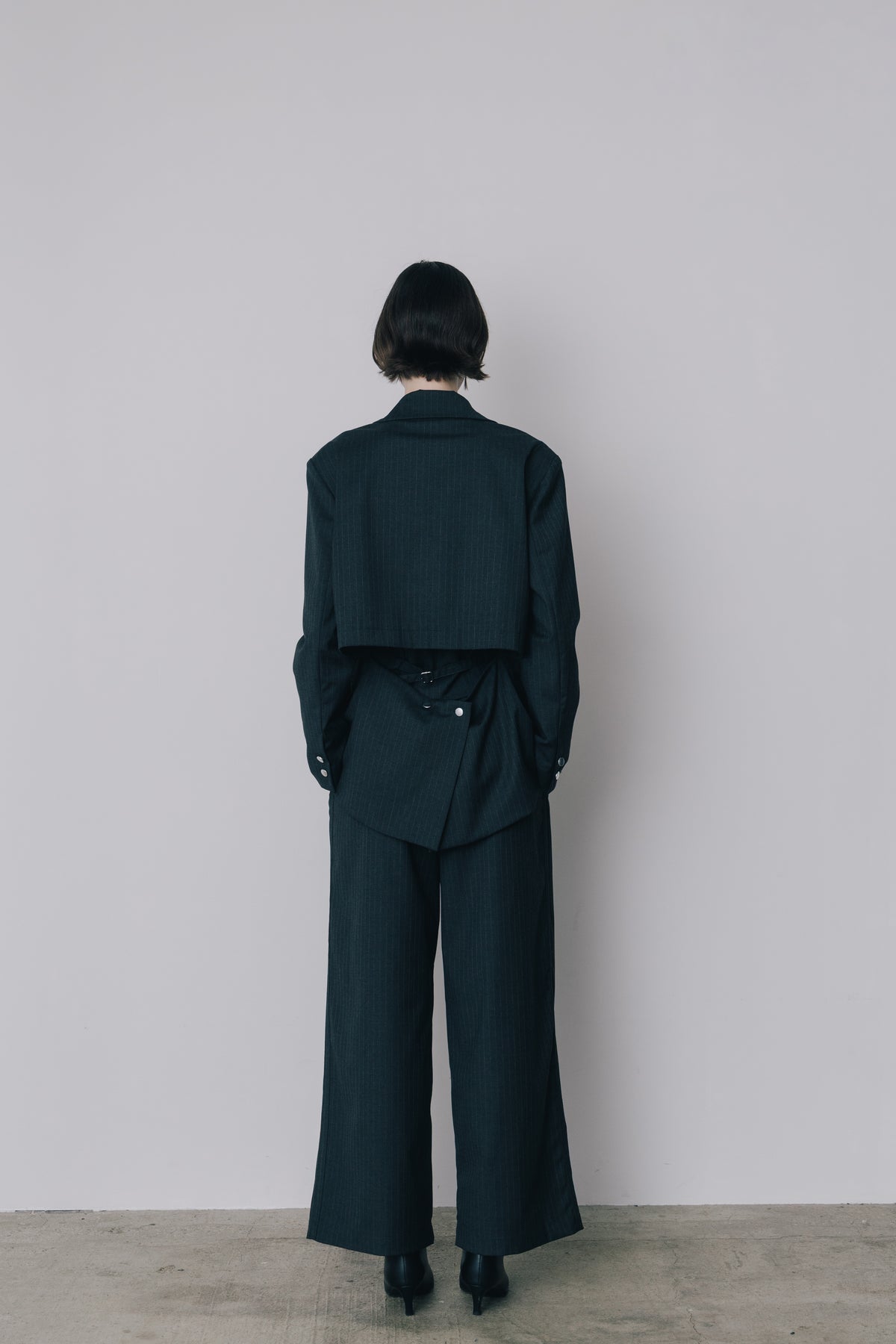 Back Open Stripe Jacket