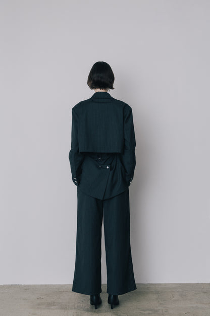 Back Open Stripe Jacket