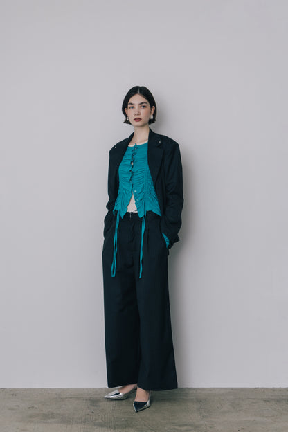 Back Open Stripe Jacket