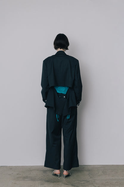 Back Open Stripe Jacket