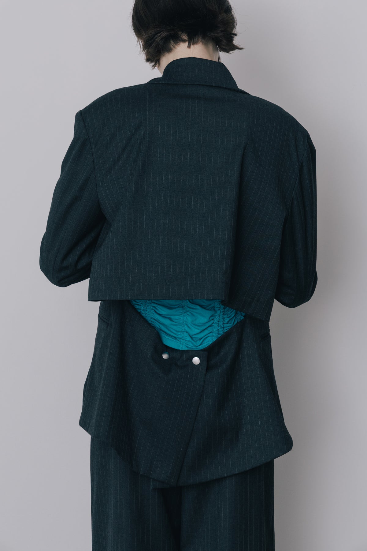Back Open Stripe Jacket