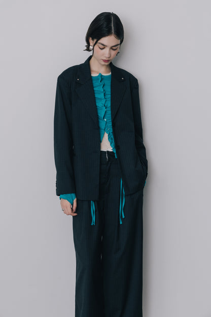 Back Open Stripe Jacket