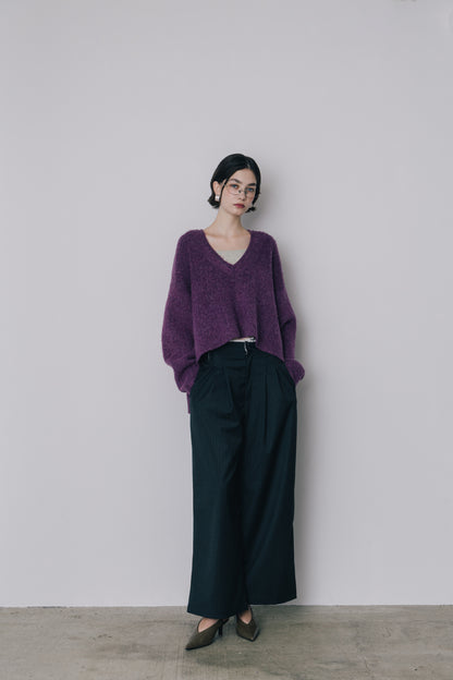 【先行】Shaggy V-Neck Knit ※11月上旬配送予定