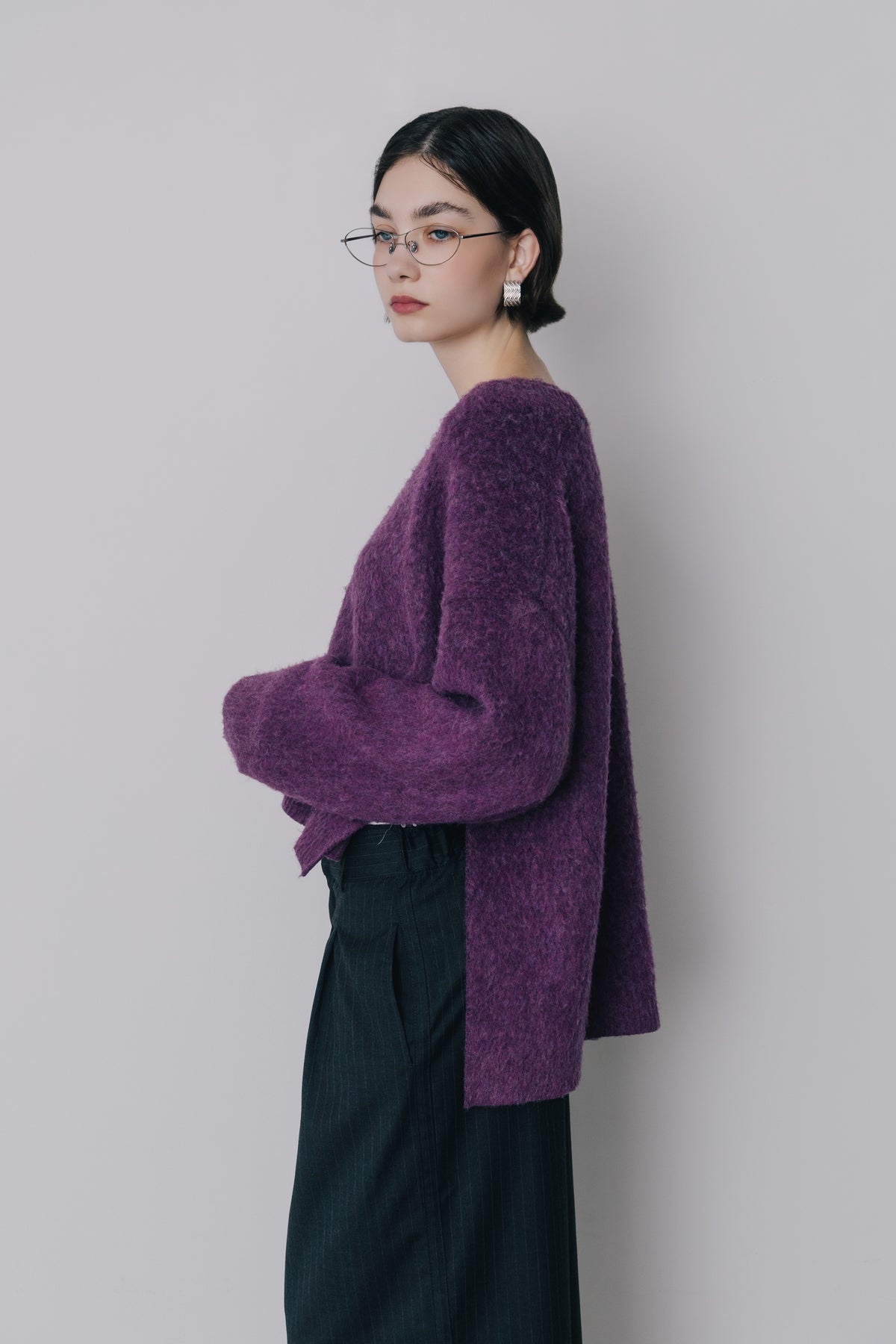 【先行】Shaggy V-Neck Knit ※11月上旬配送予定