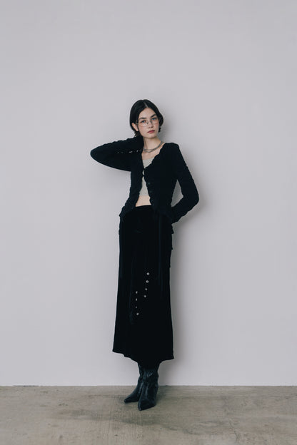 Gather Drawstring Cardigan