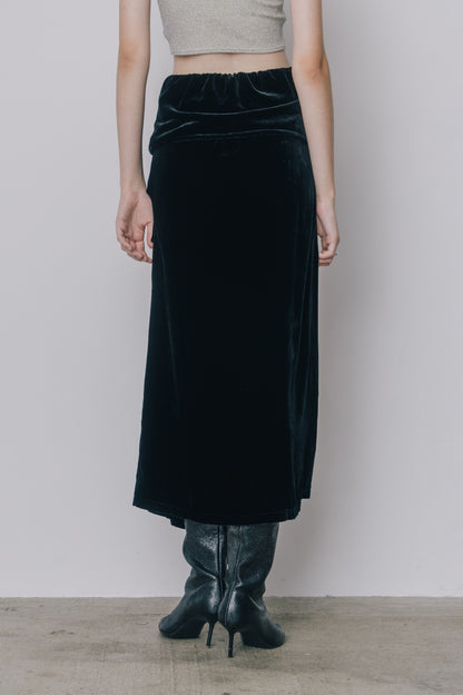 Soft Velour Design Skirt