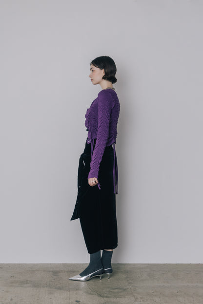 Gather Drawstring Cardigan