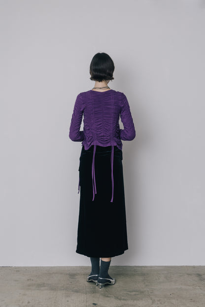 Gather Drawstring Cardigan