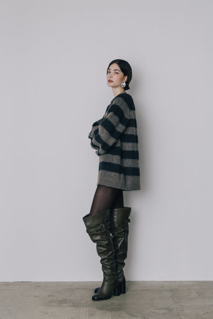 【先行】Shaggy Border Knit ※11月上旬配送予定