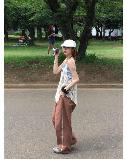Waist Tape Side Line Pants