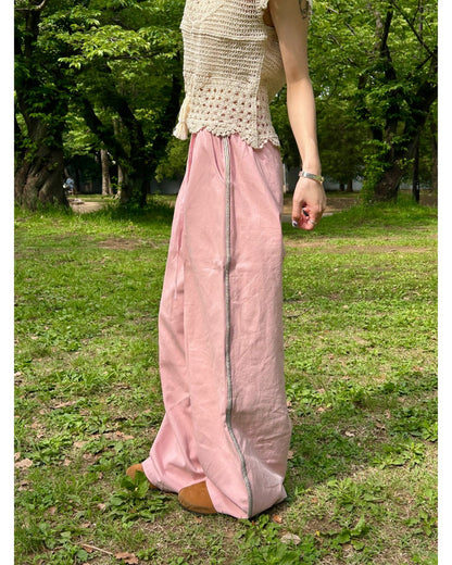 Waist Tape Side Line Pants