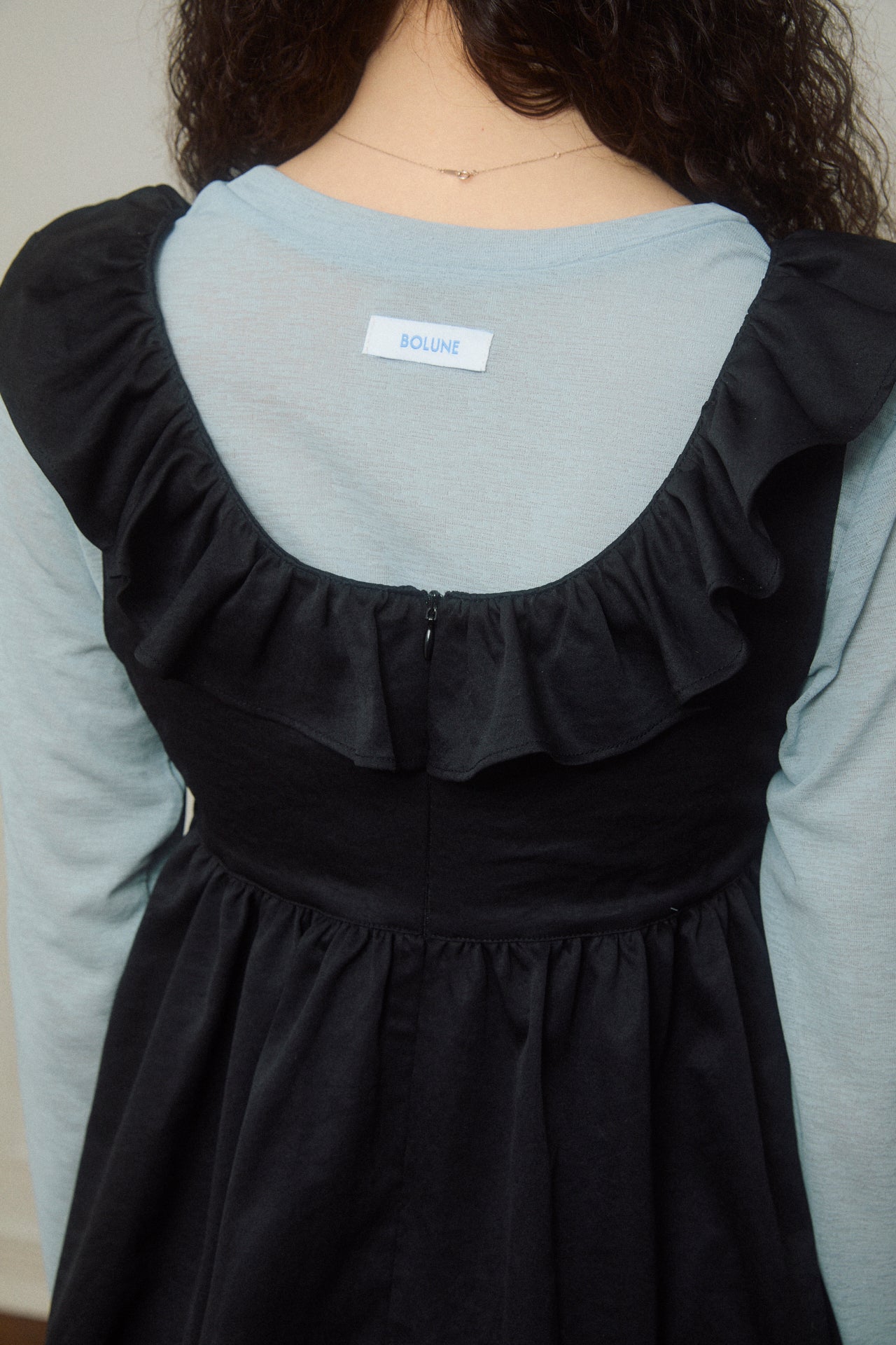 Basic Sheer Color Long-Sleeve T-Shirt