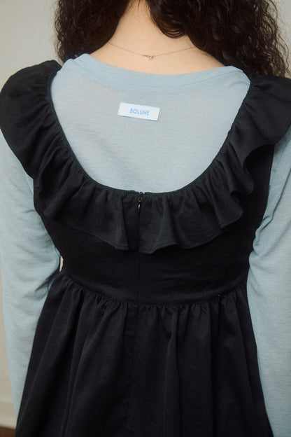 Basic Sheer Color Long-Sleeve T-Shirt