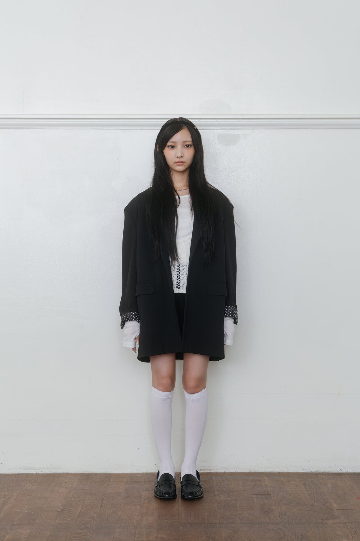【先行】Dot Accent Cuff Tailored Jacket ※10月中旬配送予定