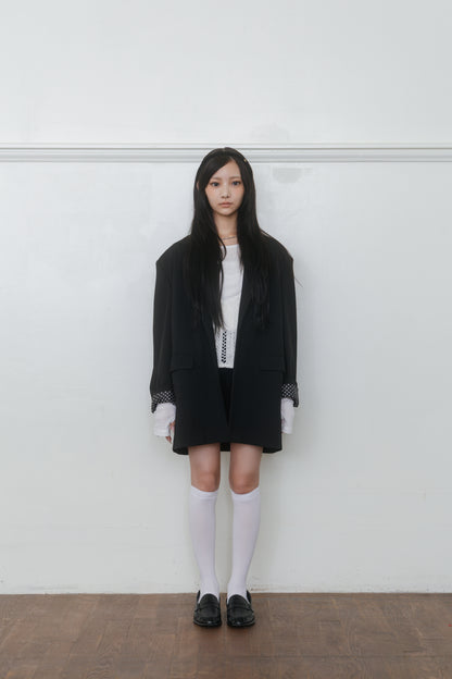 【先行】Dot Accent Cuff Tailored Jacket ※10月中旬配送予定
