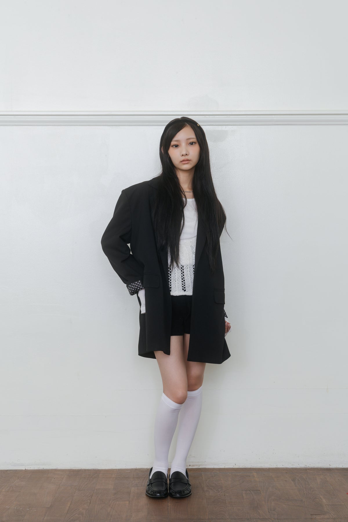 【先行】Dot Accent Cuff Tailored Jacket ※10月中旬配送予定