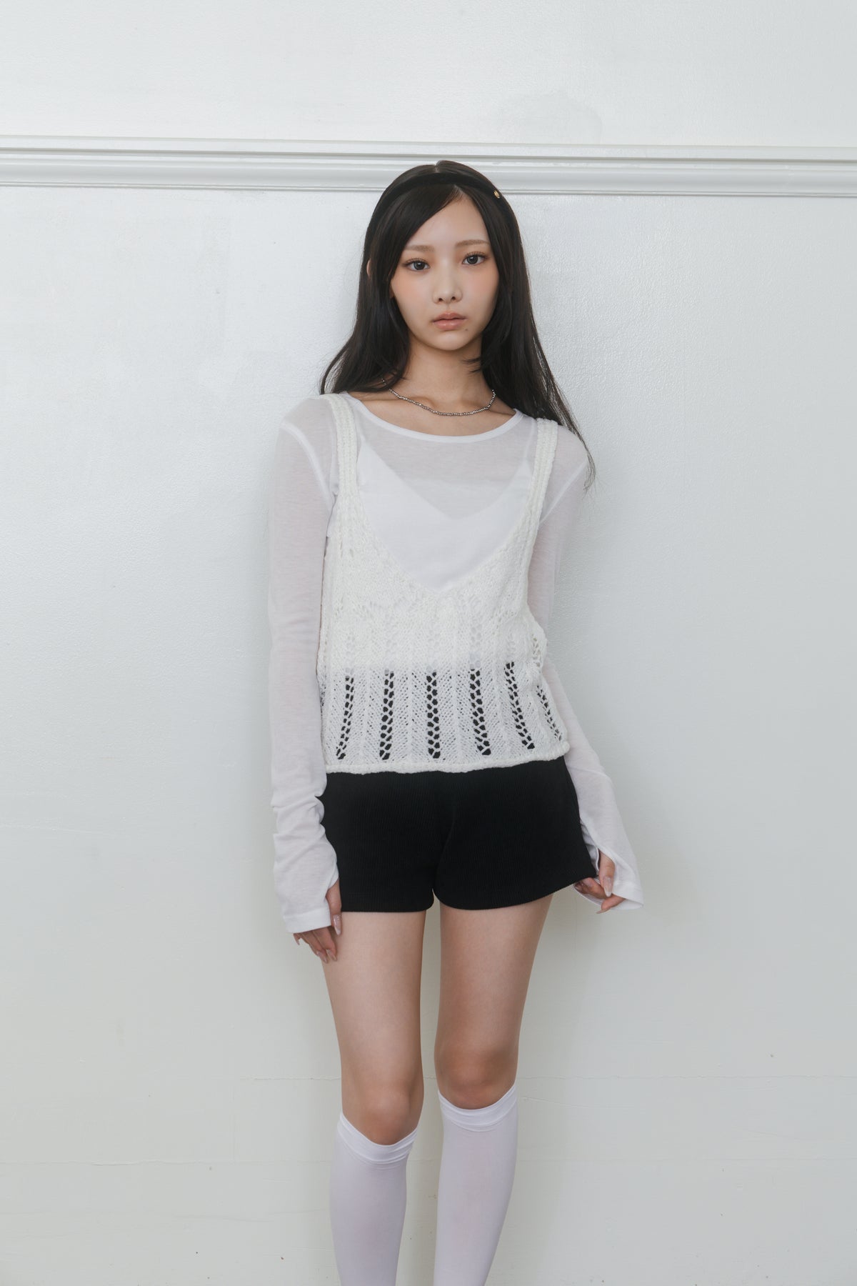 【先行】Button Strap Knit Bustier ※10月中旬配送予定