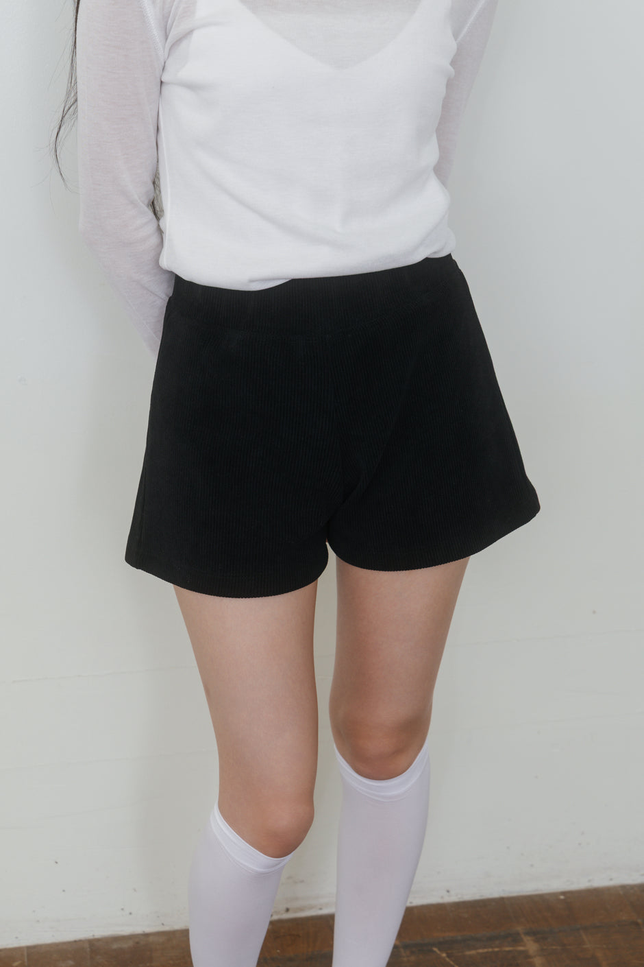 【先行】Minimal High-Waist Stretch Shorts ※10月中旬配送予定