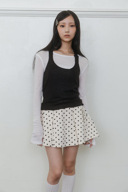 【先行】Fingerhole  Sheer  Long Sleeve Tops ※10月中旬配送予定