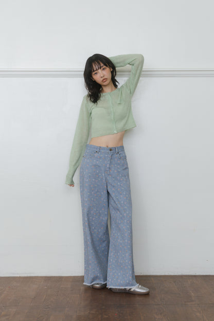 【先行】Long Sleeve Sheer Cardigan ※10月中旬配送予定