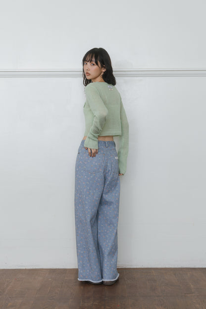 【先行】Long Sleeve Sheer Cardigan ※10月中旬配送予定