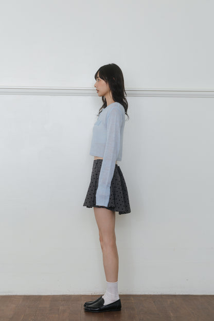 【先行】Dot Pleat Mini Skirt ※10月中旬配送予定