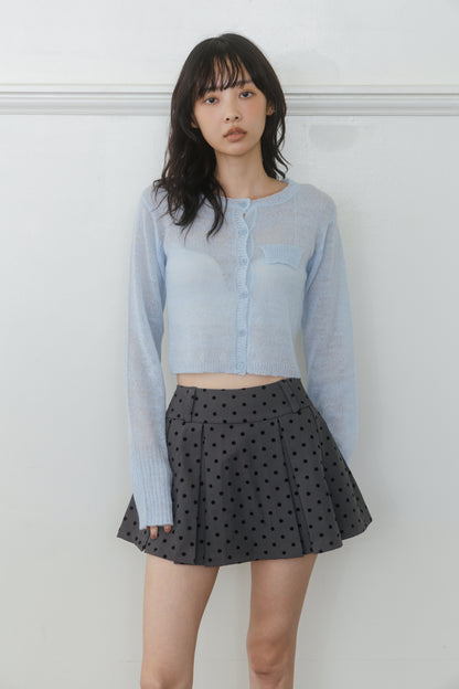 【先行】Long Sleeve Sheer Cardigan ※10月中旬配送予定