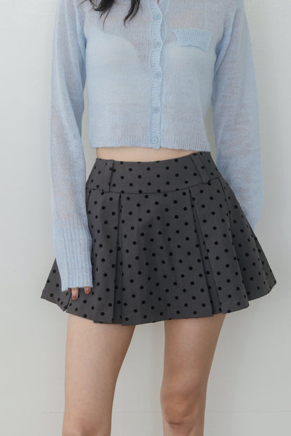 【先行】Dot Pleat Mini Skirt ※10月中旬配送予定