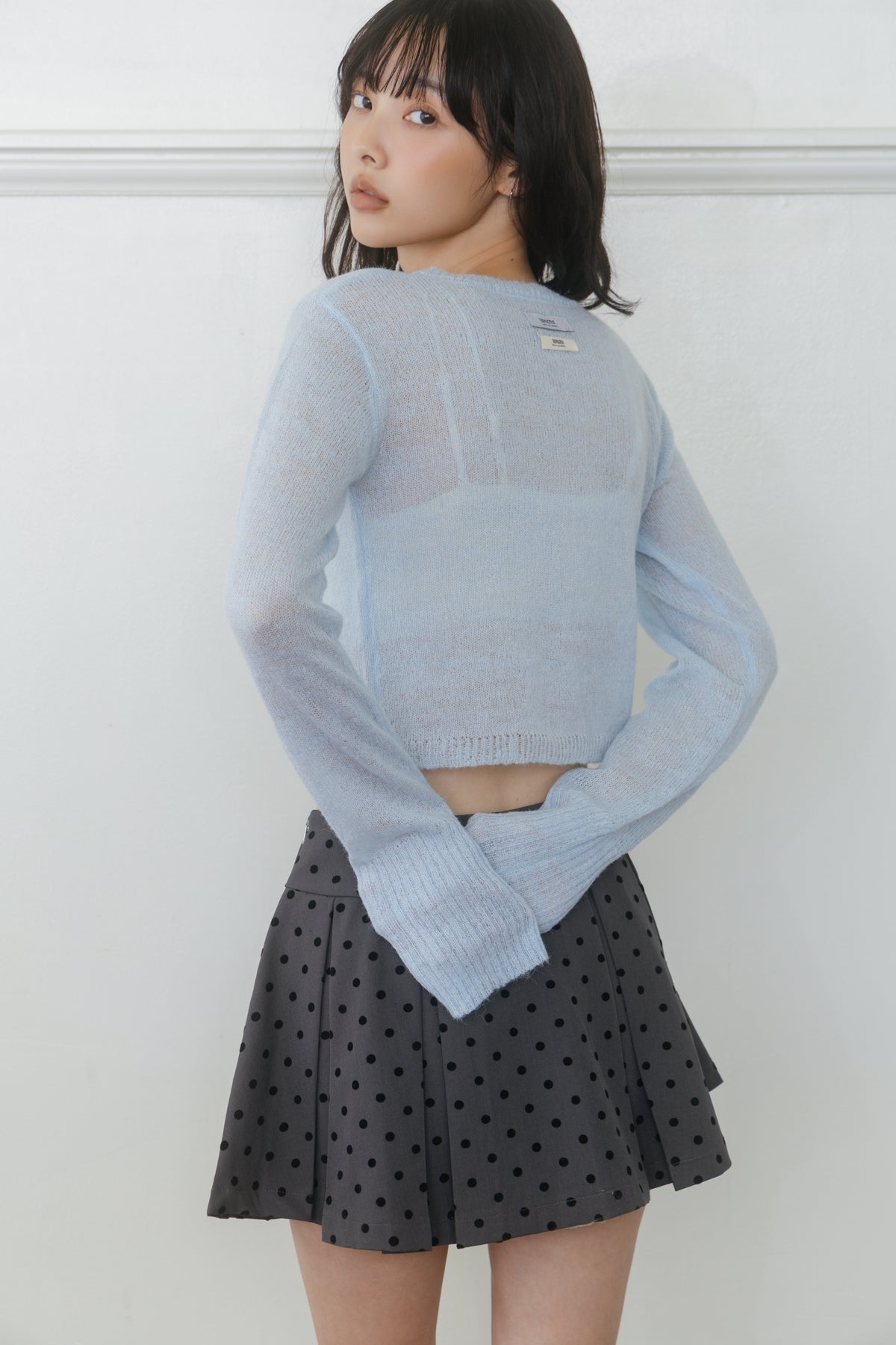 【先行】Dot Pleat Mini Skirt ※10月中旬配送予定