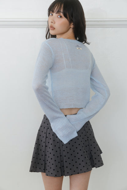 【先行】Dot Pleat Mini Skirt ※10月中旬配送予定