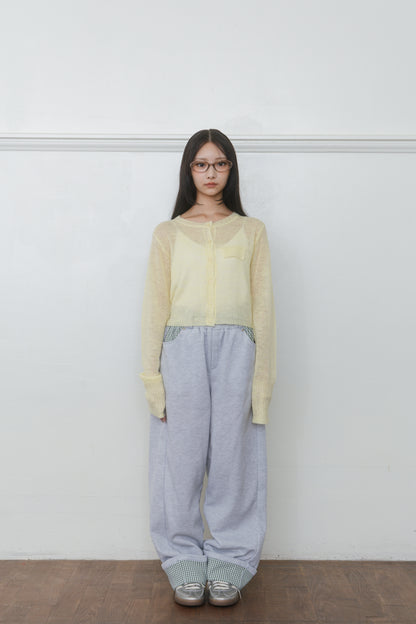 【先行】Long Sleeve Sheer Cardigan ※10月中旬配送予定