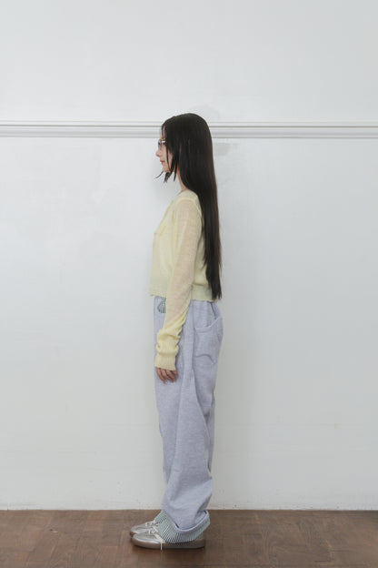 【先行】Long Sleeve Sheer Cardigan ※10月中旬配送予定