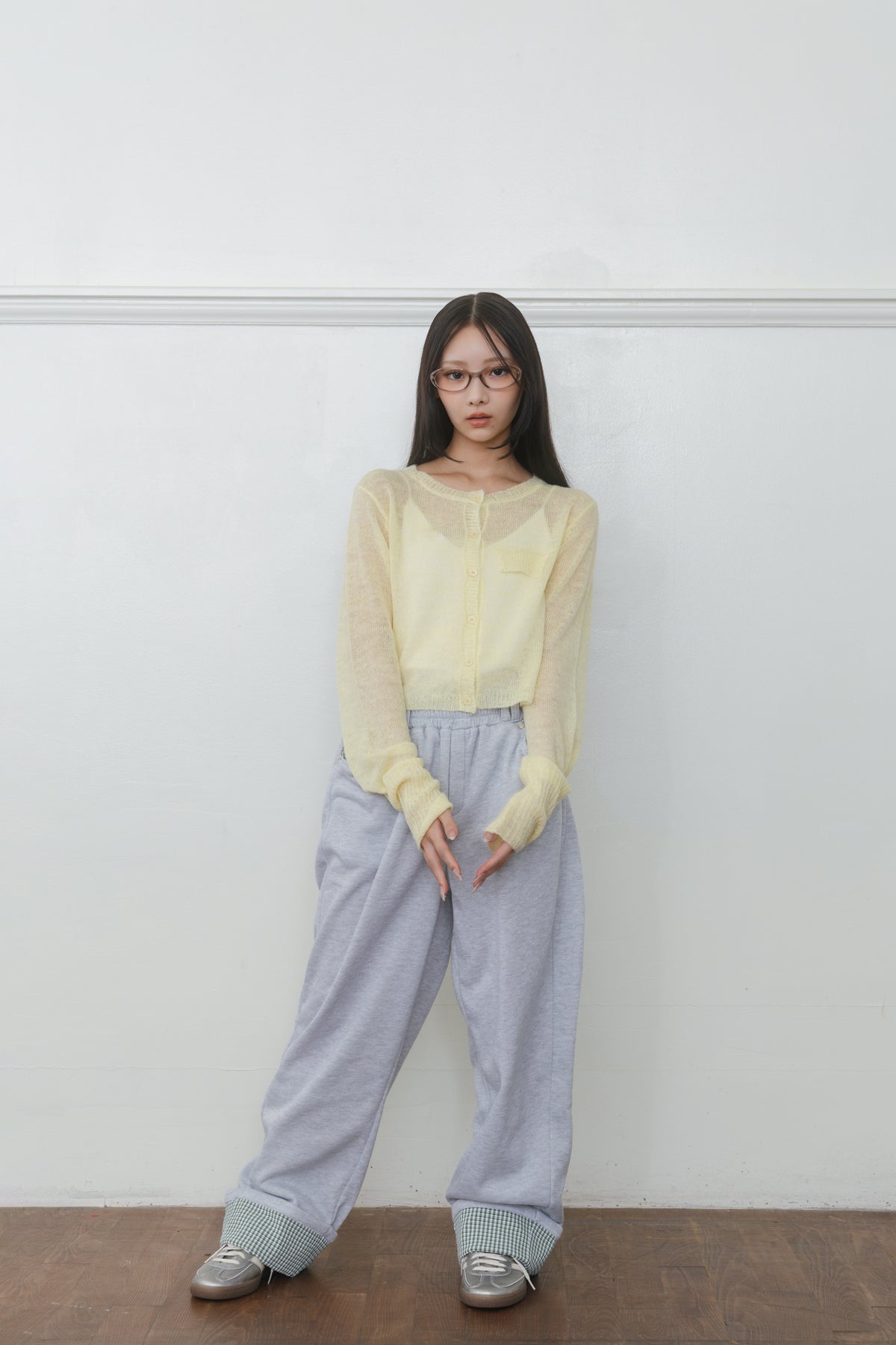 【先行】Long Sleeve Sheer Cardigan ※10月中旬配送予定
