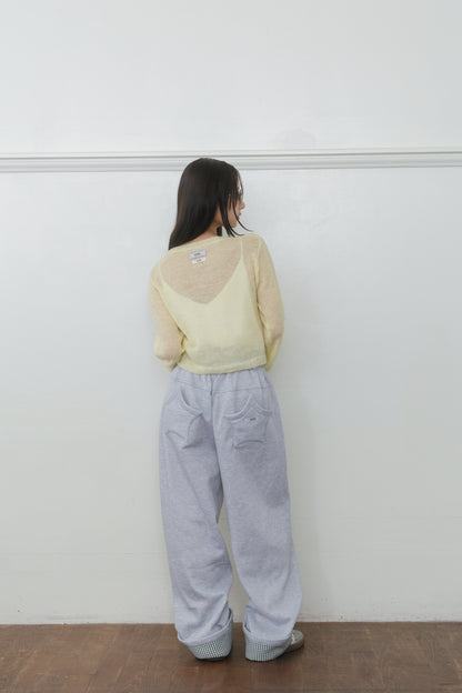 【先行】Long Sleeve Sheer Cardigan ※10月中旬配送予定