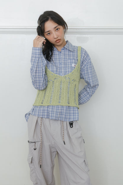 【先行】Button Strap Knit Bustier ※10月中旬配送予定
