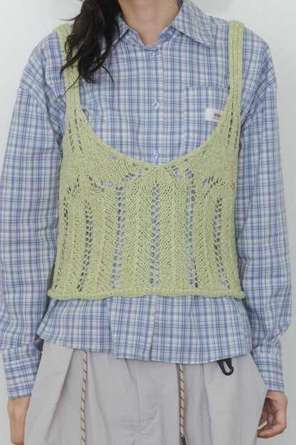 【先行】Button Strap Knit Bustier ※10月中旬配送予定