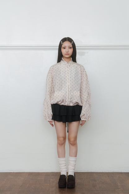 【先行】Voluminous Dot Balloon Blouson ※10月中旬配送予定