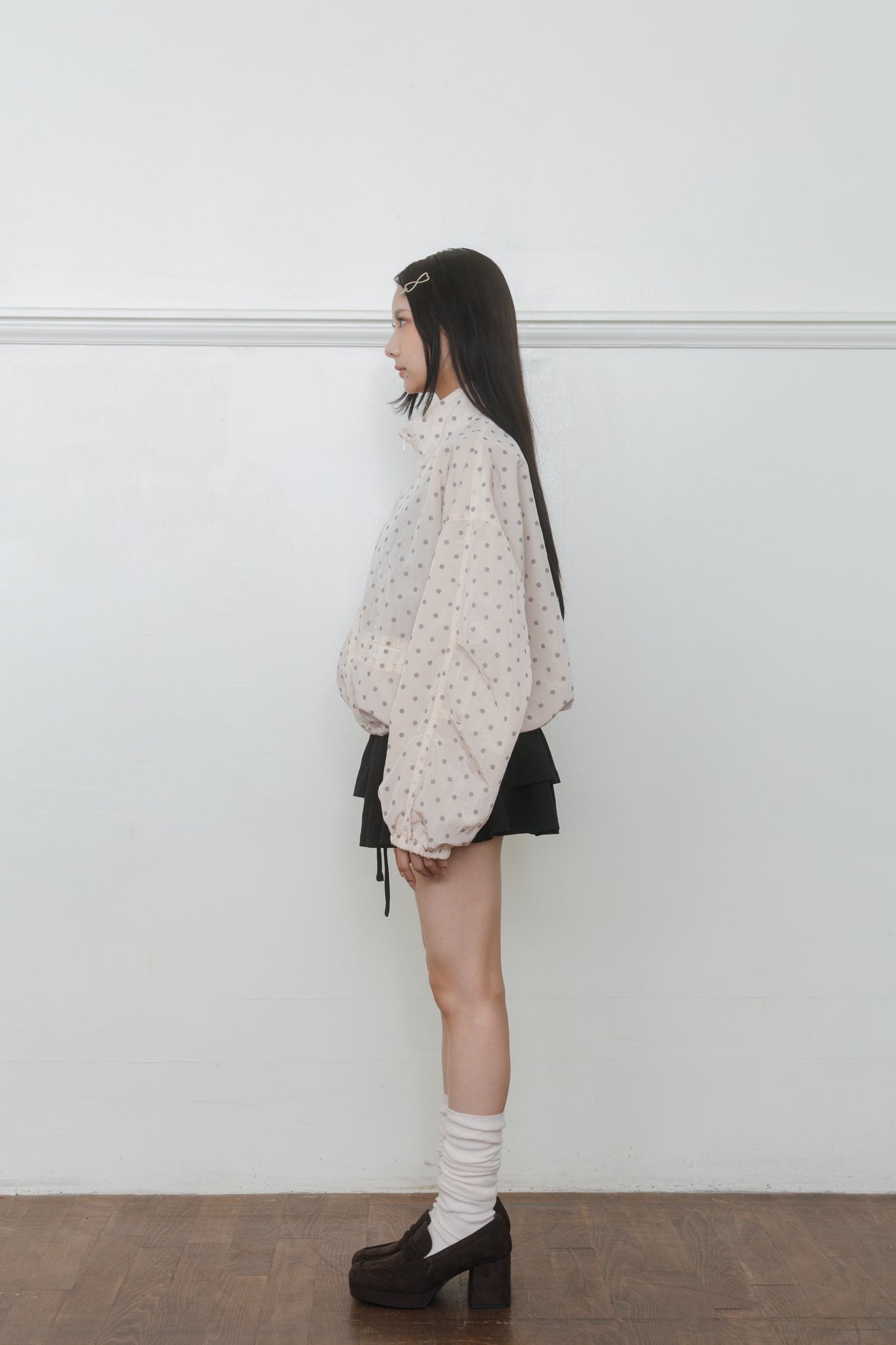 【先行】Voluminous Dot Balloon Blouson ※10月中旬配送予定
