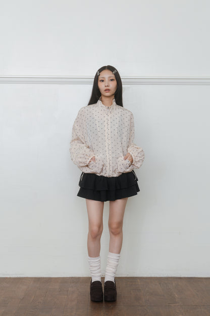 【先行】Voluminous Dot Balloon Blouson ※10月中旬配送予定