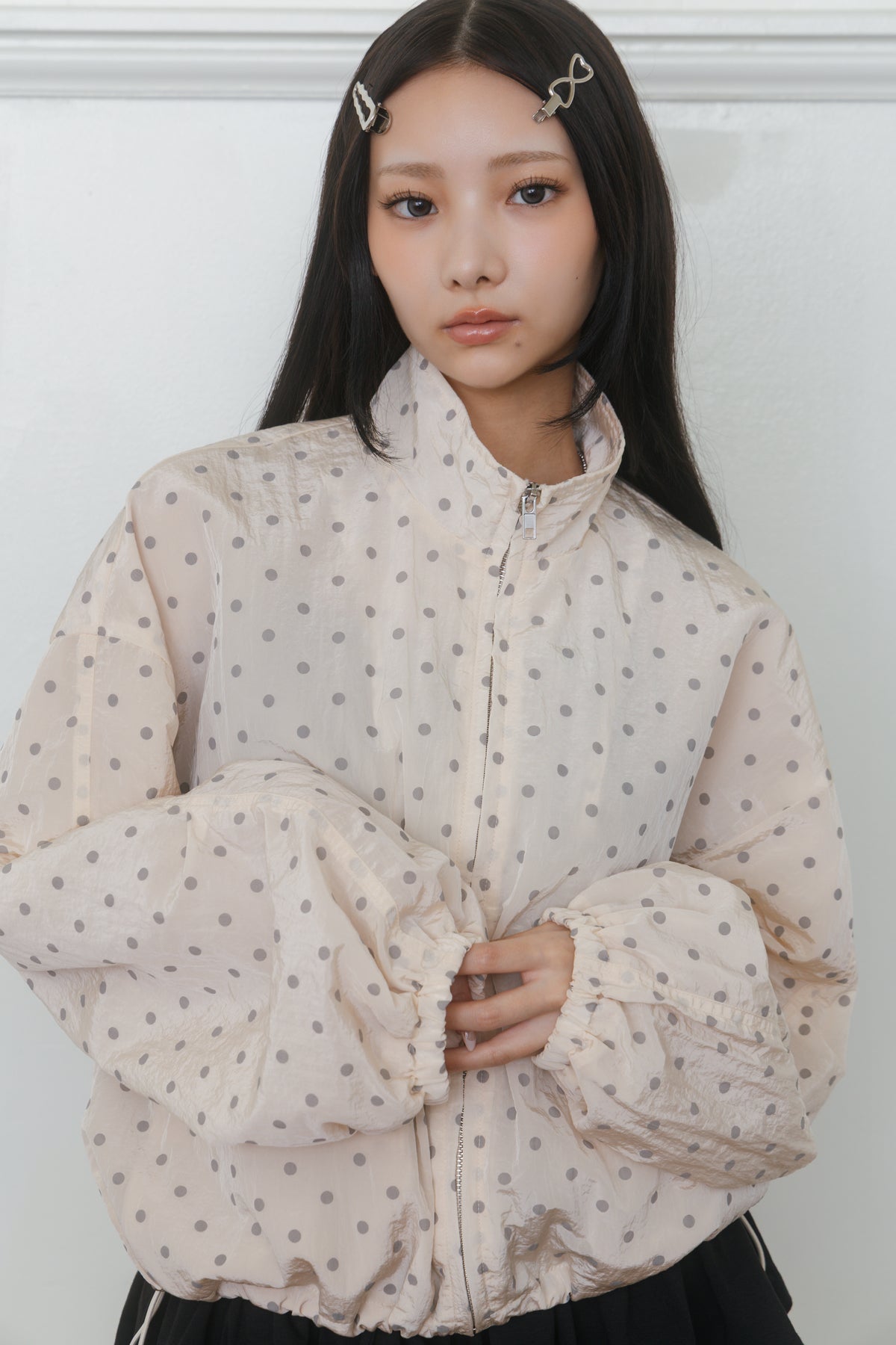 【先行】Voluminous Dot Balloon Blouson ※10月中旬配送予定