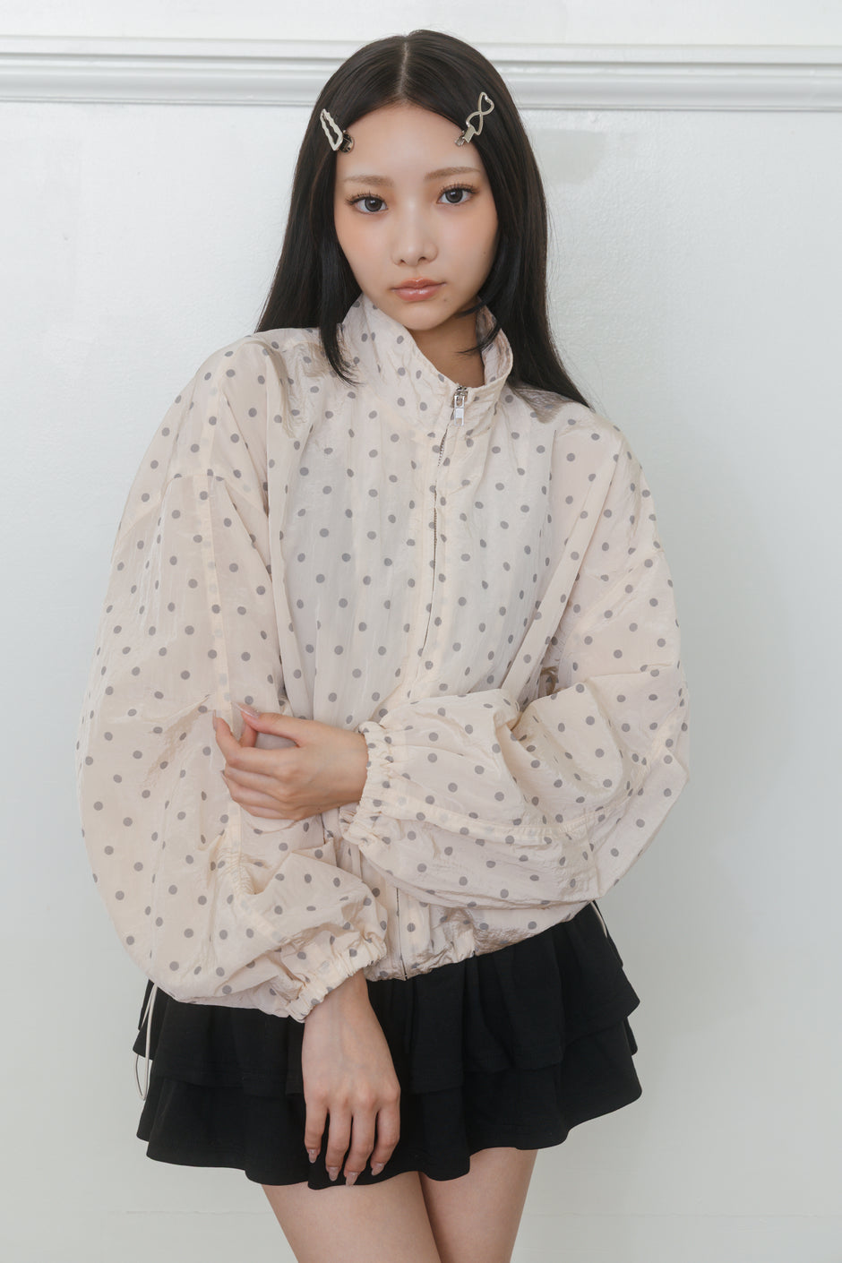 【先行】Voluminous Dot Balloon Blouson ※10月中旬配送予定